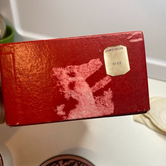 Bonwit Teller Set 5 primitive folk art birds coasters Pink original box Italy - Picture 13 of 14